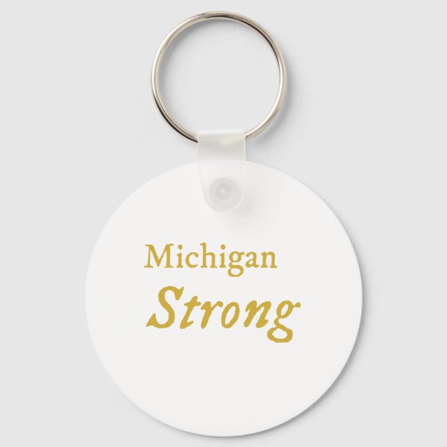 Michigan Strong  Key Ring (Front)