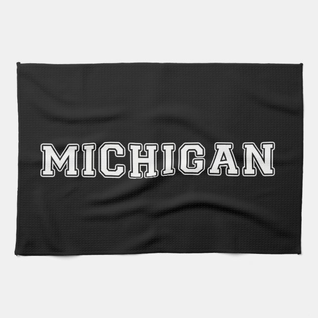Michigan Tea Towel (Horizontal)