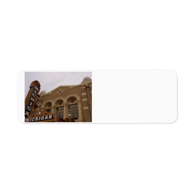 Michigan Theatre, Ann Arbor address labels (Front)