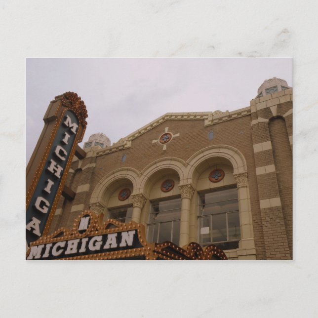 Michigan Theatre, Ann Arbor Postcard (Front)