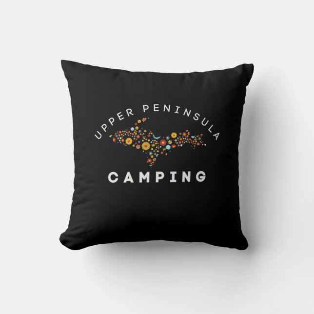 Michigan - Upper Peninsula Camping Pillow (Front)