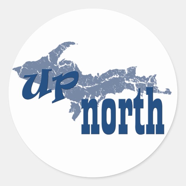 Michigan Upper Peninsula Up North Sticker (Front)
