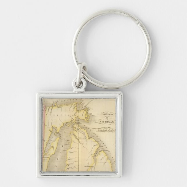 Michigan US Key Ring (Front)