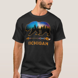 Michigan USA Black Bear Hiking Trails Vacation Sou T-Shirt