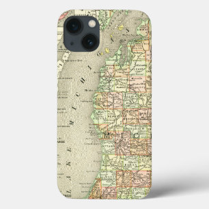 Michigan Vintage Map iPhone 13 Case