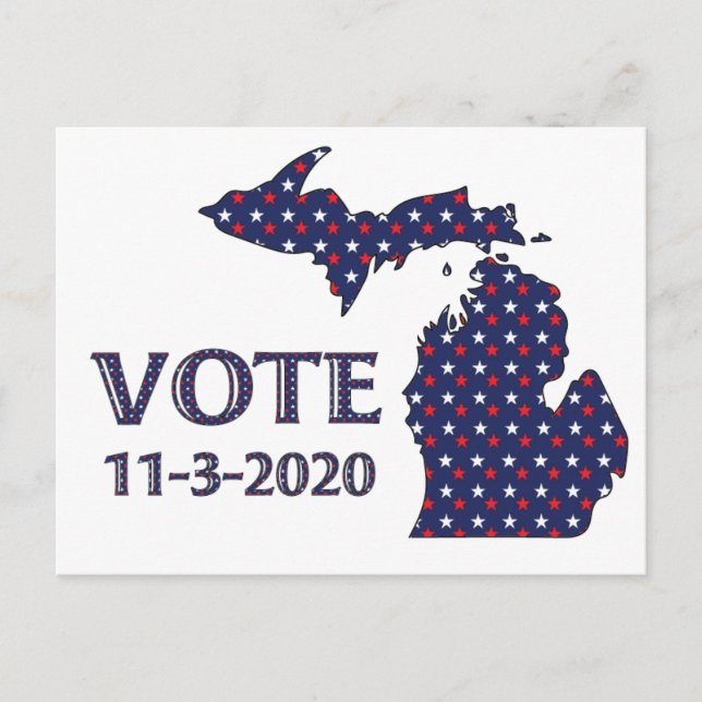 Michigan Vote Postcard (Front)