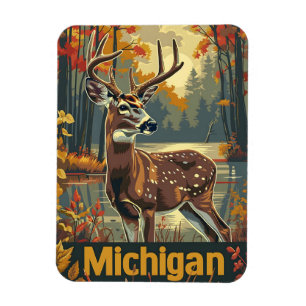 Michigan white-tailed deer magnet