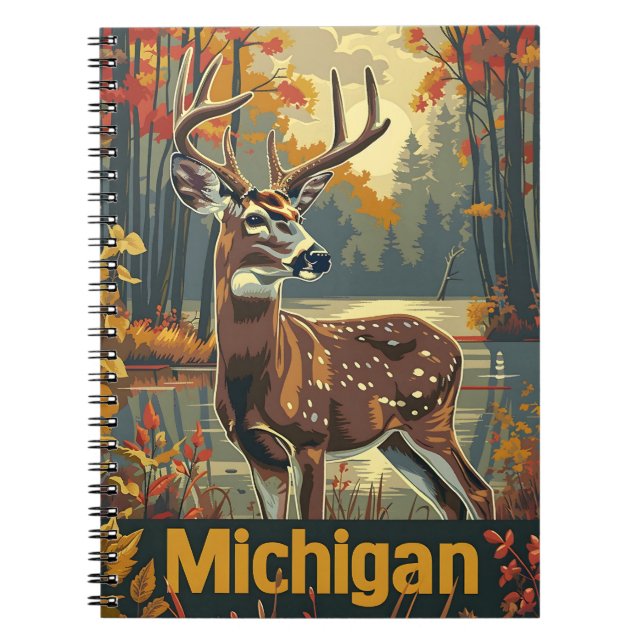 Michigan white-tailed deer notebook (Front)