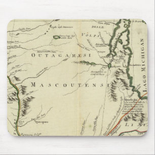 Michigan, Wisconsin, Illinois Mouse Pad