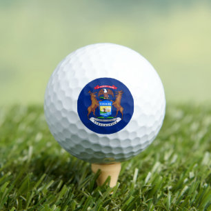 Michigander Flag, Flag of Michigan Golf Balls