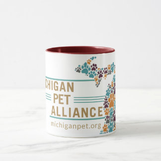 Michigan's Paw Prints Coffee Mug
