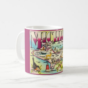 Michigan's Upper Peninsula Map Mug