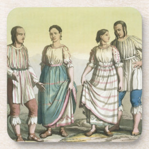 Michoacan Indians in Traditional Costume, Mexico ( Coaster