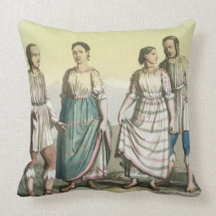 Michoacan Indians in Traditional Costume, Mexico ( Cushion