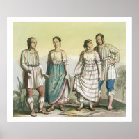 Michoacan Indians in Traditional Costume, Mexico (
