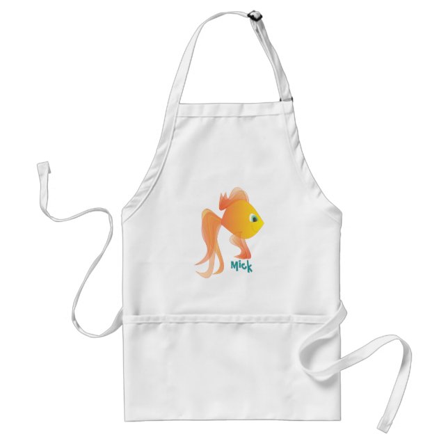Mick the Goldfish Standard Apron (Front)