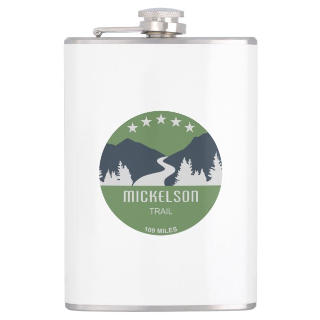 Mickelson Trail Hip Flask (Front)