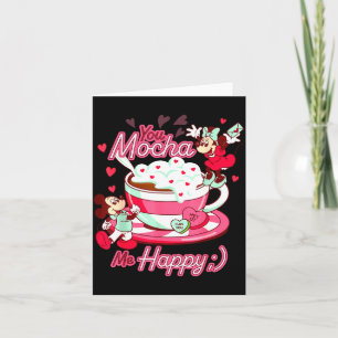Mickey Amp Minnie Valentines Day You Mocha Me H Card