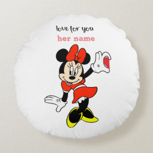 mickey and mini mouse pillow
