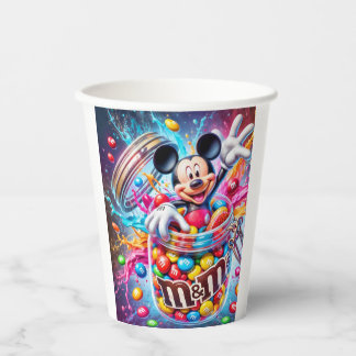 Mickey and Minnie Festive Celebration Colorful Pap Paper Cups