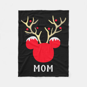 Mickey Family Christmas Mom Fleece Blanket