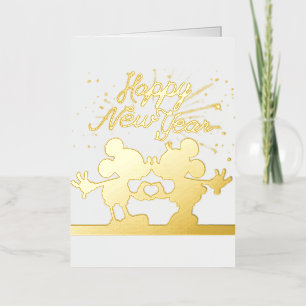 Mickey Folded Foil Holiday Card