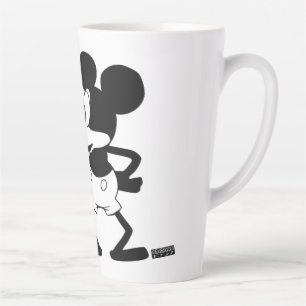 Mickey - Looking in the Mirror (Plane Crazy, 1929) Latte Mug
