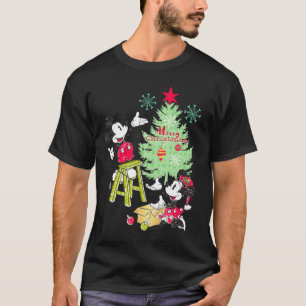 Mickey Minnie Clic Christmas Tree  T-Shirt
