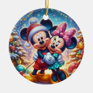 Mickey Minnie Ornament