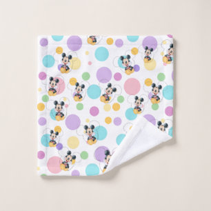 Mickey Mouse Polka Dot  red Baby Shower Wash Cloth