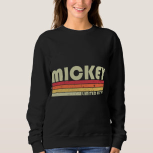 MICKEY Name Personalized Retro Vintage 80s 90s Bir Sweatshirt