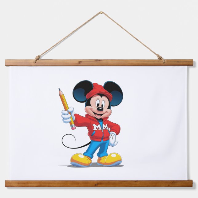 Mickey’s Modern Muse: Drawing Joy! Hanging Tapestry (Front)