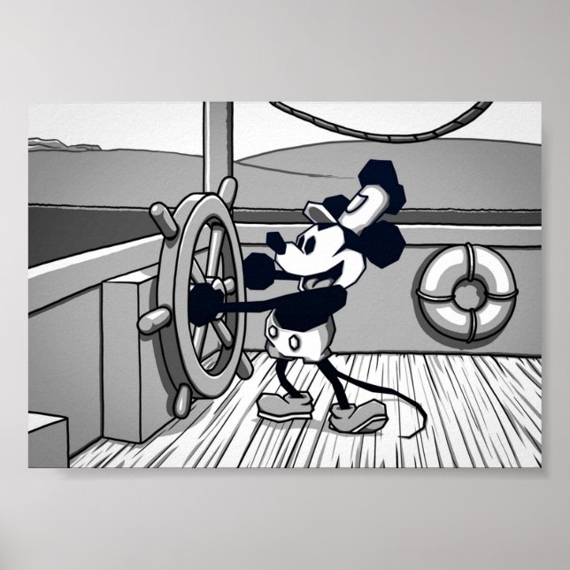 Micking Mouse in Steamboat Micking Poster (Front)