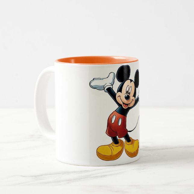 MickyMouse Two-Tone Coffee Mug (Front Left)