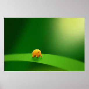 Micro Animals - Elephant Poster