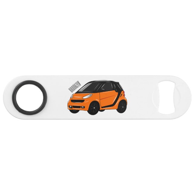 Micro car cartoon illustration (Front (Horizontal))