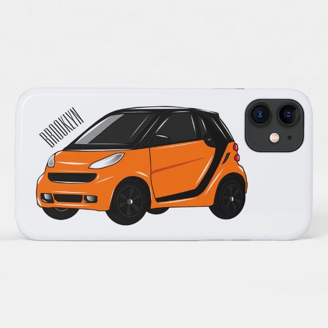 Micro car cartoon illustration Case-Mate iPhone case (Back (Horizontal))