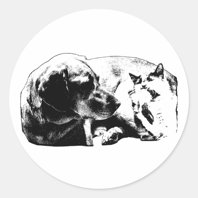 Micro Ceasefire Classic Round Sticker (Front)