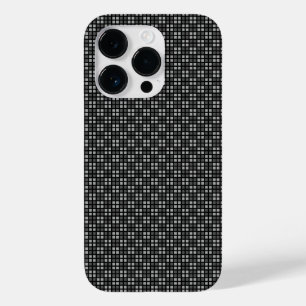 Micro Checkered Black iPhone Protector Case-Mate iPhone 14 Pro Case