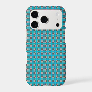 Micro Checkered Blue iPhone Protector