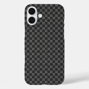 Micro Chequered Black Case-Mate Barely There Apple iPhone 16 Plus Case