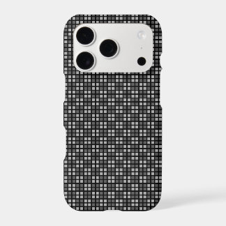 Micro Chequered Black iPhone Protector