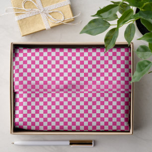 Micro Chequered Grid Pattern Tissue Paper