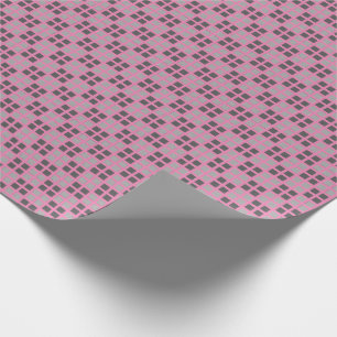 Micro Chequered Pink Wrapping Paper