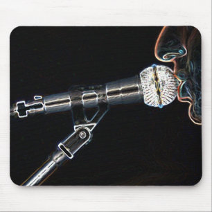 micro microphone talk talking song singer mousepad