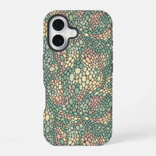 Micro Organic Cells Pattern iPhone 16 Case