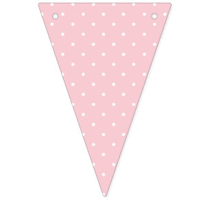 Micro Polka Dot White - Pink Bunting