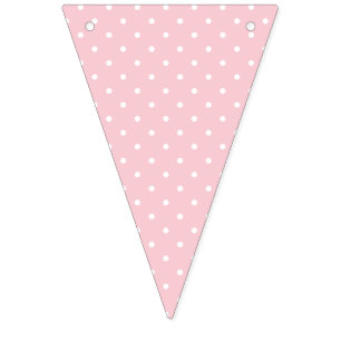 Micro Polka Dot White - Pink Bunting