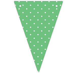 Micro Polka Dot White - Summer Green Bunting