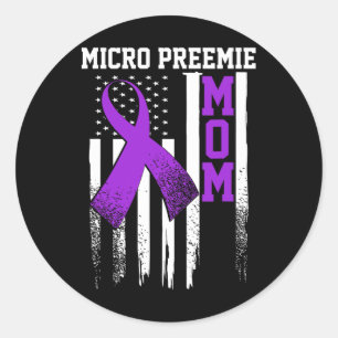 Micro Preemie Nicu New Mum Healthy Premature Birth Classic Round Sticker